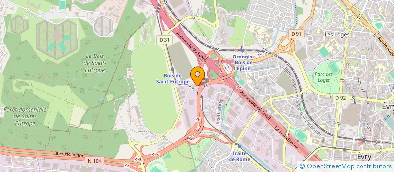 localisation de l'entreprise CC BTP  RIS-ORANGIS