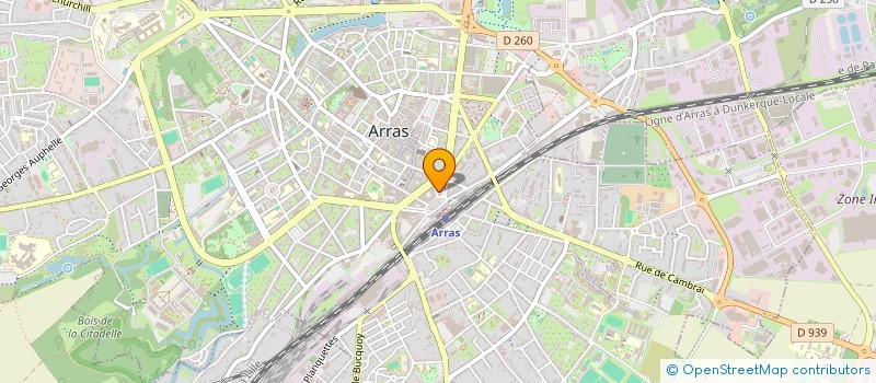 localisation de l'entreprise CC-CHANZY à ARRAS