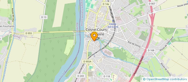 localisation de l'entreprise CC COEUR DE LOIRE à COSNE-COURS-SUR-LOIRE
