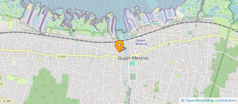 localisation de l'entreprise CC COMMUNICATION  GUJAN-MESTRAS