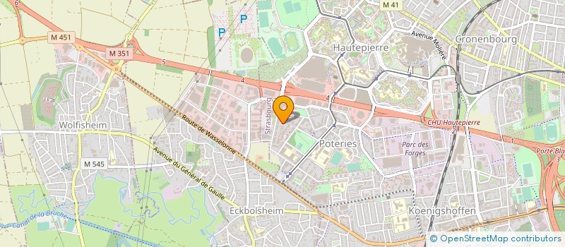 localisation de l'entreprise CC CONCEPT à STRASBOURG