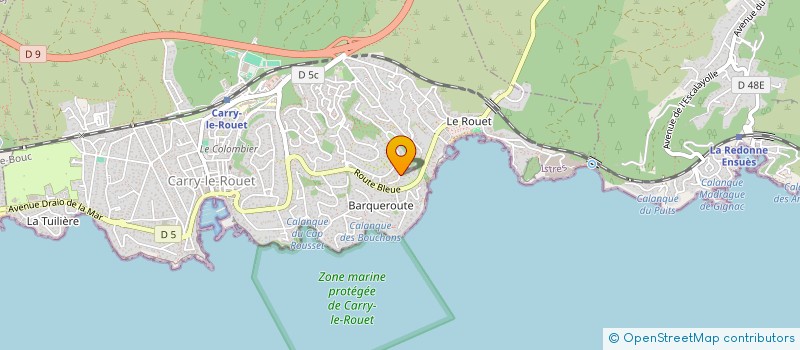 localisation de l'entreprise CC CONNECTION  CARRY-LE-ROUET