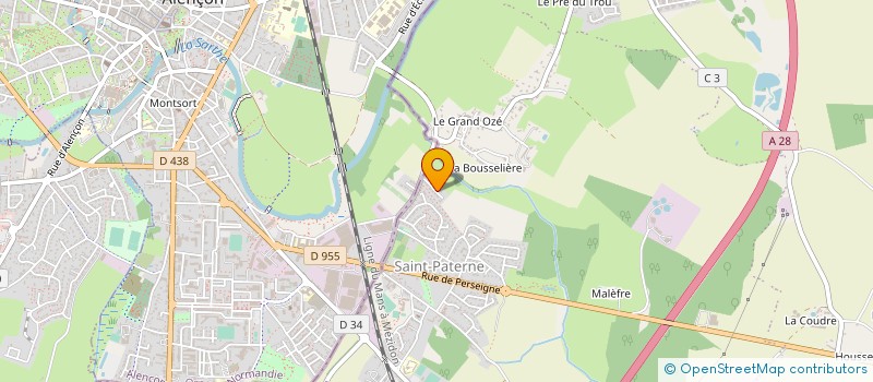 localisation de l'entreprise CC CONSTRUCTIONS  SAINT-PATERNE - LE CHEVAIN