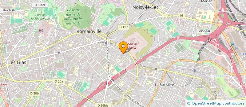 localisation de l'entreprise CC CONSULTING à ROMAINVILLE