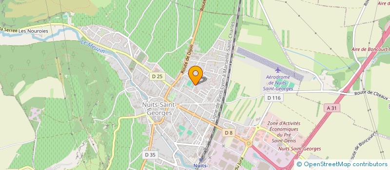 localisation de l'entreprise CC DE GEVREY-CHAMBERTIN ET DE NUITS-SAINT-GEORGES à NUITS-SAINT-GEORGES
