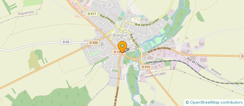 localisation de l'entreprise CC DE L'OISE PICARDE à BRETEUIL
