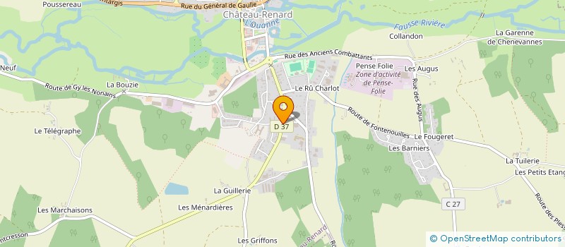 localisation de l'entreprise CC DE LA CLERY, DU BETZ ET DE L'OUANNE à CHATEAU-RENARD