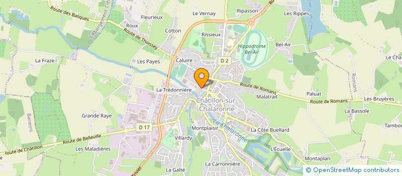 localisation de l'entreprise CC DE LA DOMBES à CHATILLON-SUR-CHALARONNE
