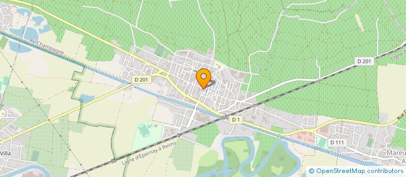 localisation de l'entreprise CC DE LA GRANDE VALLEE DE LA MARNE  AY-CHAMPAGNE