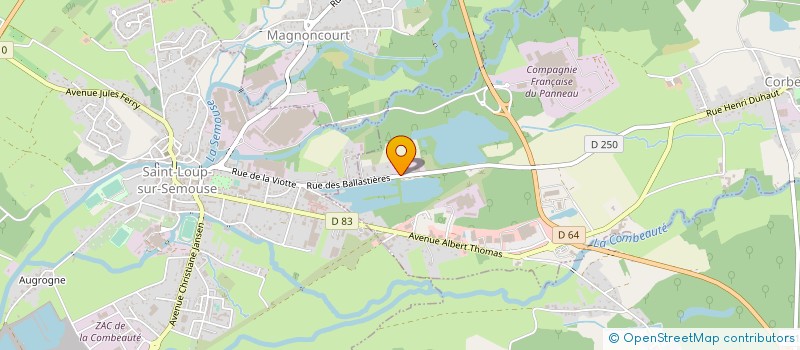 localisation de l'entreprise CC DE LA HAUTE COMTE  CORBENAY