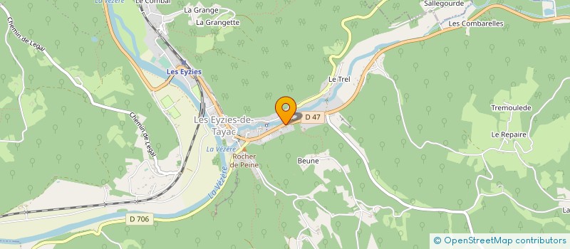 localisation de l'entreprise CC DE LA VALLEE DE L'HOMME à LES EYZIES