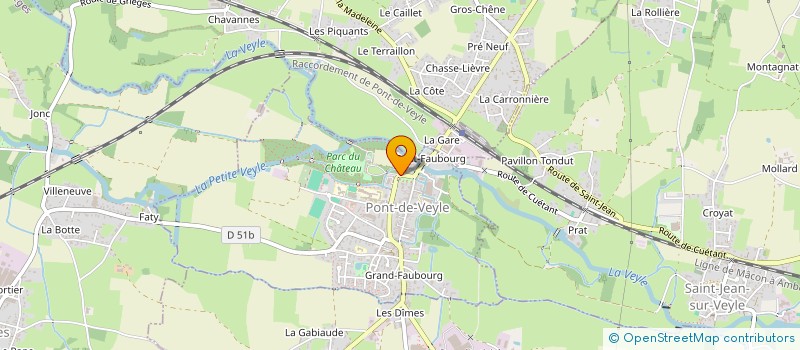 localisation de l'entreprise CC DE LA VEYLE à PONT-DE-VEYLE