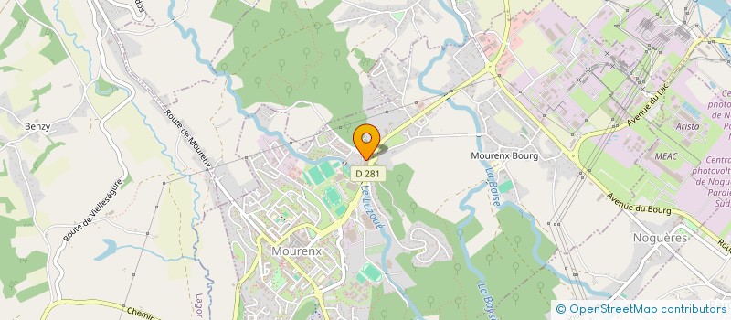 localisation de l'entreprise CC DE LACQ-ORTHEZ à MOURENX