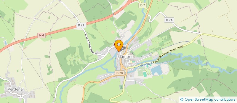 localisation de l'entreprise CC DE VEZOUZE EN PIEMONT à BLAMONT