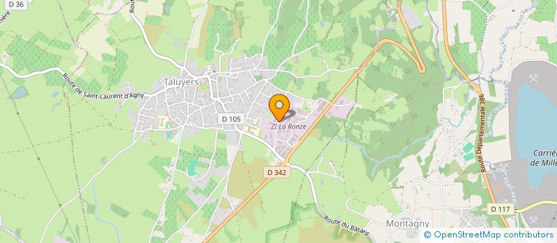 localisation de l'entreprise CC DENTAIRE à TALUYERS