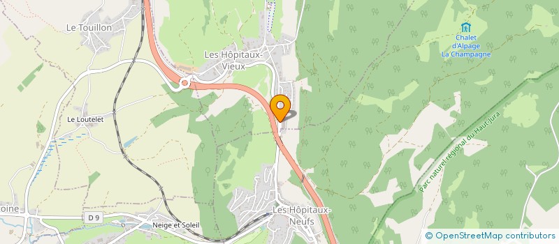 localisation de l'entreprise CC DES LACS ET MONTAGNES DU HAUT-DOUBS à LES HOPITAUX-VIEUX