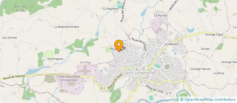 localisation de l'entreprise CC DES MONTS DU LYONNAIS à POMEYS