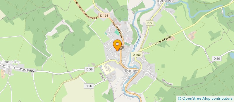 localisation de l'entreprise CC DES VOSGES COTE SUD OUEST  DARNEY