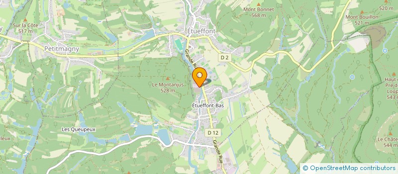 localisation de l'entreprise CC DES VOSGES DU SUD à ETUEFFONT