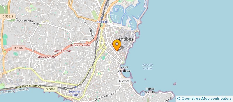 localisation de l'entreprise CC DESIGN à ANTIBES