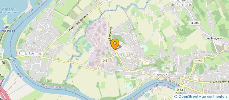 localisation de l'entreprise CC DOMBES SAONE VALLEE à TREVOUX