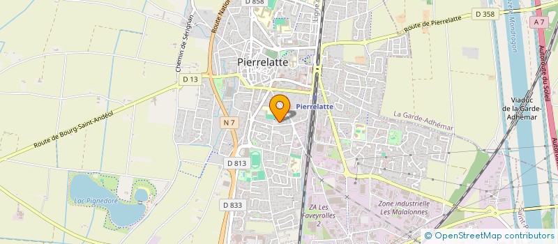 localisation de l'entreprise CC DROME SUD PROVENCE à PIERRELATTE