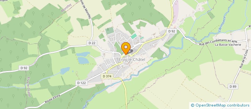 localisation de l'entreprise CC DU CHAOURCOIS ET DU VAL D'ARMANCE à ERVY-LE-CHATEL