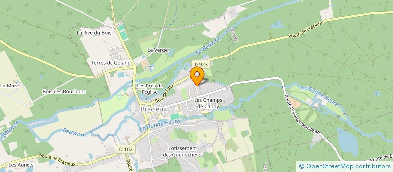 localisation de l'entreprise CC DU GRAND CHAMBORD  BRACIEUX