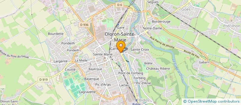 localisation de l'entreprise CC DU HAUT BEARN à OLORON-SAINTE-MARIE
