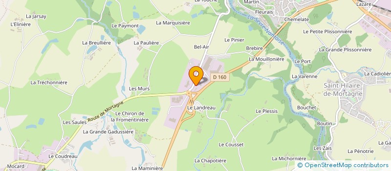 localisation de l'entreprise CC DU PAYS DE MORTAGNE à CHANVERRIE
