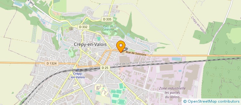 localisation de l'entreprise CC DU PAYS DE VALOIS à CREPY-EN-VALOIS