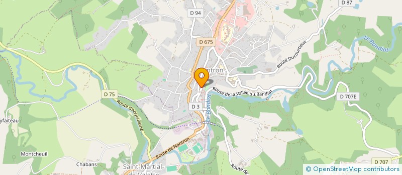 localisation de l'entreprise CC DU PERIGORD NONTRONNAIS  NONTRON