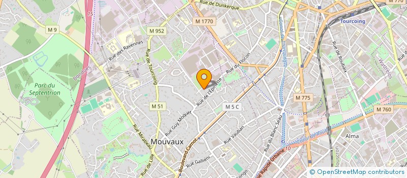 localisation de l'entreprise CC DUBOIS à MOUVAUX