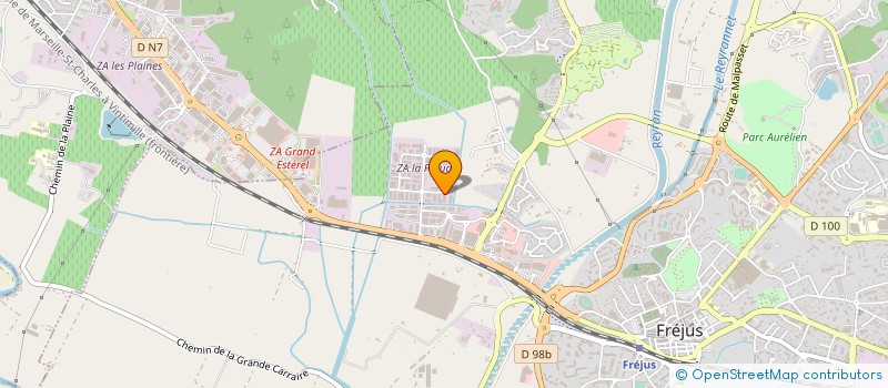 localisation de l'entreprise CC ECHAFAUDAGE 83 à FREJUS