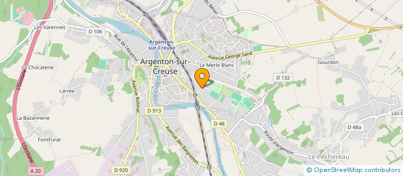 localisation de l'entreprise CC EGUZON - ARGENTON - VALLEE DE LA CREUSE à ARGENTON-SUR-CREUSE