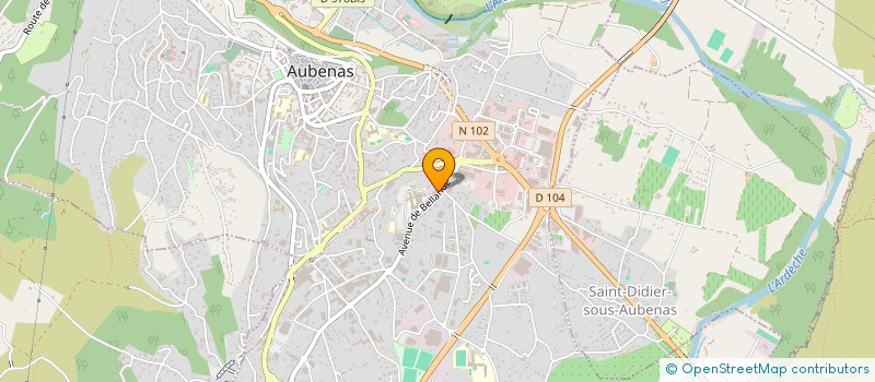 localisation de l'entreprise CC.EK à AUBENAS