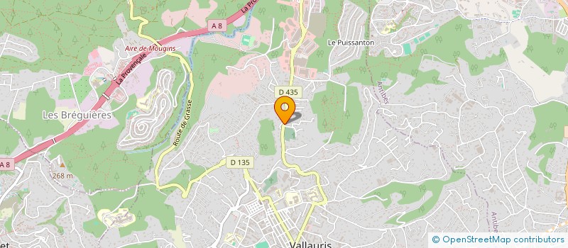 localisation de l'entreprise CC EVENTS  VALLAURIS