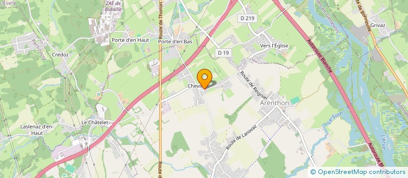 localisation de l'entreprise CC FIN  ARENTHON