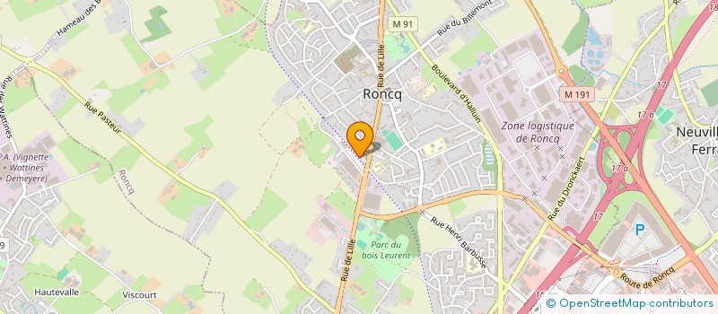 localisation de l'entreprise CC FINANCEMENT  RONCQ