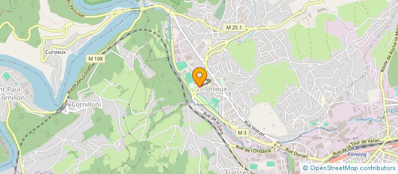 localisation de l'entreprise CC FINANCES  UNIEUX