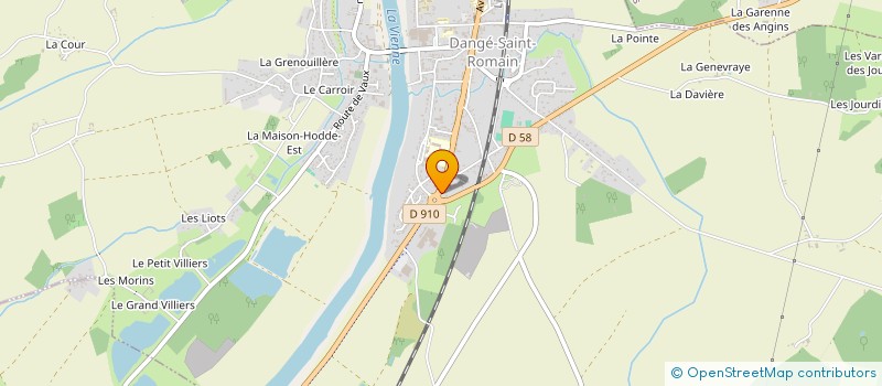 localisation de l'entreprise CC IMMO à DANGE-SAINT-ROMAIN
