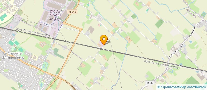 localisation de l'entreprise CC-IMMO  HOUPLINES