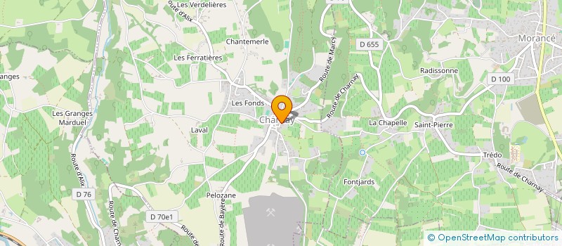 localisation de l'entreprise CC IMMO CARRON  CHARNAY