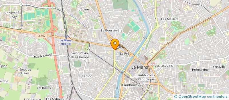 localisation de l'entreprise CC IMMOBILIER  LE MANS