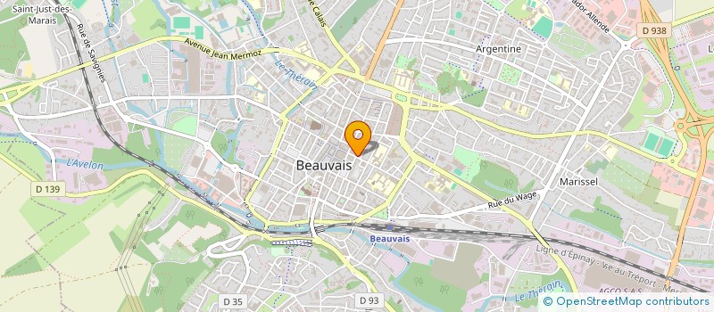 localisation de l'entreprise CC IMMOBILIER  BEAUVAIS