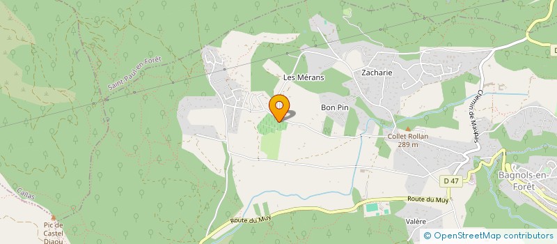 localisation de l'entreprise CC IMMOBILIER  BAGNOLS-EN-FORET