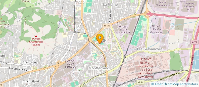 localisation de l'entreprise CC INGENIERIE  CLERMONT-FERRAND