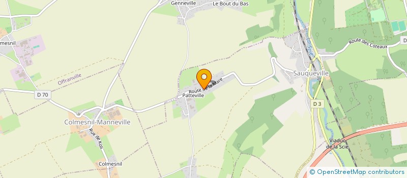 localisation de l'entreprise CC INVEST  SAUQUEVILLE