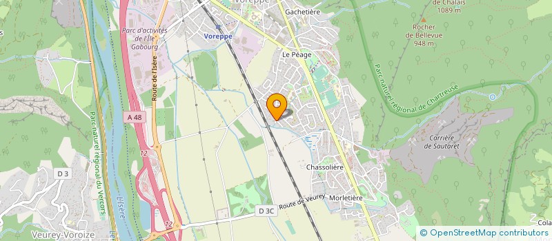 localisation de l'entreprise CC INVEST  VOREPPE