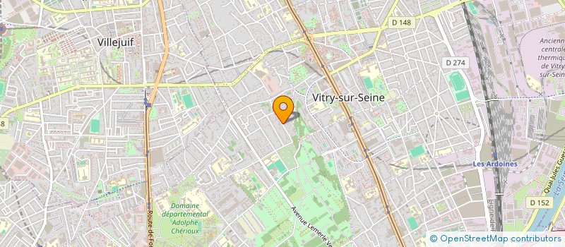 localisation de l'entreprise CC INVEST  VITRY-SUR-SEINE